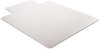 A Picture of product DEF-CM13233 deflecto® DuraMat® Moderate Use Chair Mat for Low Pile Carpeting,  Beveled, 45x53 w/Lip, Clear