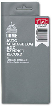 Dome® Auto Mileage Log and Expense Record,  3 1/2 x 6 1/2, 140-Page Book