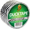A Picture of product DUC-1398132 Duck® Colored Duct Tape,  9 mil, 1.88" x 10 yds, 3" Core, Zebra