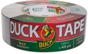 Duck® Duct Tape,  11.5mil, 1.88" x 45yd, 3" Core, Silver