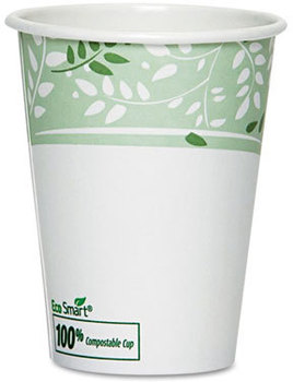 Dixie® PLA Hot Cups,  Paper w/PLA Lining, Viridian, 12oz, 50/Pack