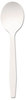 A Picture of product DXE-PSM21 Dixie® Plastic Cutlery,  Mediumweight Soup Spoons, White, 1000/Carton