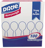 A Picture of product DXE-SH207 Dixie® Plastic Cutlery,  Heavyweight Soup Spoons, White, 1000 per Carton