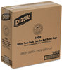A Picture of product 103-105 Dixie® Plastic Lids for Dixie® Hot Drink Cups,  12 & 16oz, White, 1000/Carton