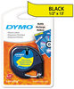 A Picture of product DYM-91332 DYMO® LetraTag® Label Cassette,  1/2" x 13ft, Yellow