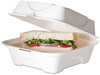 A Picture of product ECO-EPHC6 Eco-Products® Bagasse Hinged Clamshell Containers,  50/PK, 10 PK/CT
