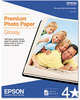 A Picture of product EPS-S041667 Epson® Premium Photo Paper,  68 lbs., High-Gloss, 8-1/2 x 11, 50 Sheets/Pack