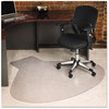 A Picture of product ESR-122775 ES Robbins® EverLife™ Chair Mats For Medium Pile Carpet,  Contour,  66 x 60, Clear