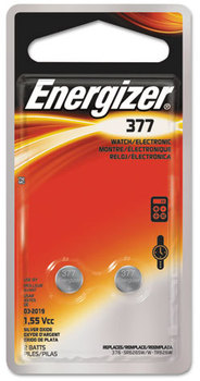 Energizer® Watch/Electronic/Specialty Battery,  377, 1.5V, 2/Pack