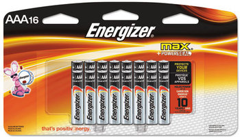 Energizer® MAX® Alkaline Batteries,  AAA, 16 Batteries/Pack