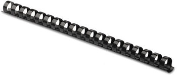 Fellowes® Plastic Comb Bindings 1/2" Diameter, 90 Sheet Capacity, Black, 100/Pack