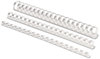 A Picture of product FEL-52372 Fellowes® Plastic Comb Bindings 1/2" Diameter, 90 Sheet Capacity, White, 100/Pack