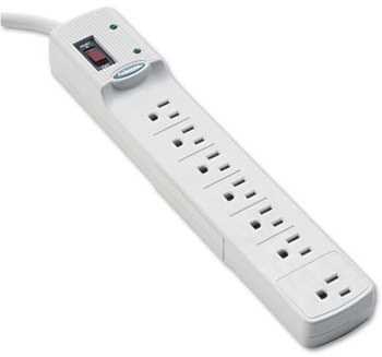 Fellowes® Advanced Seven-Outlet Surge Protector,  7 Outlets, 6 ft Cord, 840 Joules