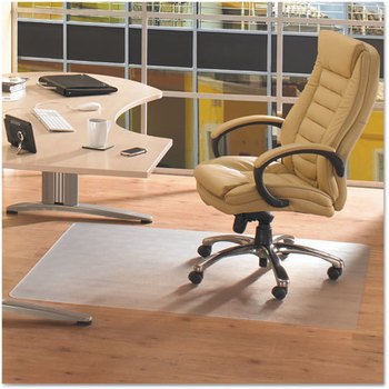 Floortex® Cleartex® Advantagemat® Phthalate Free PVC Chair Mat for Hard Floors,  53 x 45