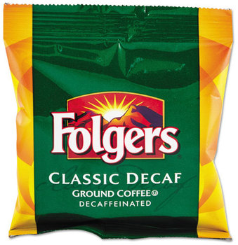 Folgers® Ground Coffee Fraction Packs,  Fraction Pack, Classic Roast Decaf, 1.5oz, 42/Carton