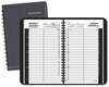 A Picture of product AAG-7080005 AT-A-GLANCE® Daily Appointment Book with 15-Minute Appointments One Day/Page: Mon to Sun, 8 x 5, Black Cover, 12-Month (Jan Dec): 2024