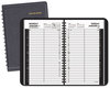 A Picture of product AAG-7080005 AT-A-GLANCE® Daily Appointment Book with 15-Minute Appointments One Day/Page: Mon to Sun, 8 x 5, Black Cover, 12-Month (Jan Dec): 2025