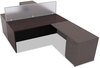 A Picture of product ALE-VA216630MY Alera® Valencia™ Series Straight Front Desk Shell 65" x 29.5" 29.63", Mahogany