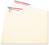 A Picture of product AVE-05201 Avery® Printable 4" x 6" - Permanent File Folder Labels 0.69 3.44, White, 7/Sheet, 36 Sheets/Pack, (5201)