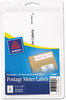 A Picture of product AVE-05289 Avery® Postage Meter Labels for Personal Post Office™ 1.78 x 6, White, 2/Sheet, 30 Sheets/Pack, (5289)