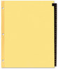 A Picture of product AVE-11327 Avery® Preprinted Red Leather Tab Dividers with Clear Reinforced Binding Edge 31-Tab, 1 to 31, 11 x 8.5, Buff, Set