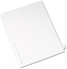 A Picture of product AVE-11911 Avery® Preprinted Legal Exhibit Index Tab Dividers with Black and White Tabs Side Style, 10-Tab, 1, 11 x 8.5, 25/Pack