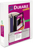 A Picture of product AVE-17022 Avery® Durable View Binder with DuraHinge® and Slant Rings 3 1.5" Capacity, 11 x 8.5, White