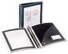 A Picture of product AVE-17637 Avery® Flexi-View® Binder with Round Rings 3 1.5" Capacity, 11 x 8.5, Black