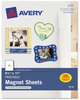 A Picture of product AVE-3270 Avery® Printable Magnet Sheets 8.5 x 11, White, 5/Pack