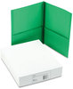 A Picture of product AVE-47977 Avery® Two-Pocket Folder with Prong Fasteners Fastener, 0.5" Capacity, 11 x 8.5, Green, 25/Box