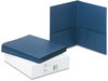 A Picture of product AVE-47985 Avery® Two-Pocket Folder 40-Sheet Capacity, 11 x 8.5, Dark Blue, 25/Box