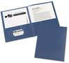 A Picture of product AVE-47985 Avery® Two-Pocket Folder 40-Sheet Capacity, 11 x 8.5, Dark Blue, 25/Box