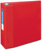 A Picture of product AVE-79584 Avery® Heavy-Duty Non-View Binder with DuraHinge® and One Touch EZD® Rings Locking 3 4" Capacity, 11 x 8.5, Red