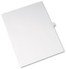 A Picture of product AVE-82211 Avery® Preprinted Allstate® Style Legal Dividers Exhibit Side Tab Index 10-Tab, 13, 11 x 8.5, White, 25/Pack