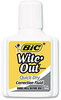 A Picture of product BIC-WOFQD12WE BIC® Wite-Out® Brand Quick Dry Correction Fluid,  20 ml Bottle, White, 1/Dozen