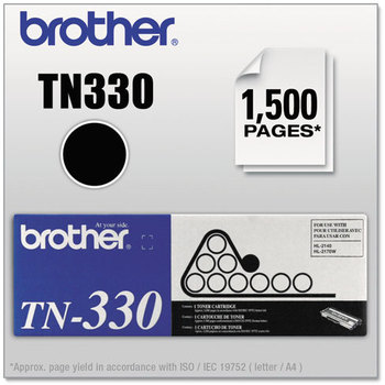 Brother TN330 Toner, Standard Yield,  Black