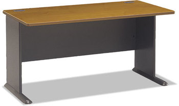 Bush® Series A Workstation Desk,  Natural Cherry