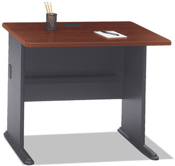 Bush® Series A Workstation Desk,  Hansen Cherry