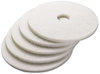 A Picture of product BWK-4017WHI Boardwalk® Polishing Floor Pads. 17 in. White. 5/case.