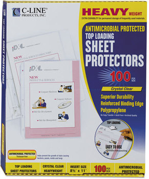 C-Line® Polypropylene Sheet Protector,  Clear, Top-Loading, 2", 11 x 8 1/2, 100/BX