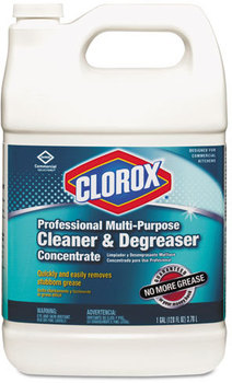 Clorox® Professional Multi-Purpose Cleaner & Degreaser,  Concentrate, Citrus, 1gal Bottle