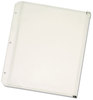 A Picture of product CRD-14201 Cardinal® Zipper Binder Pockets,  8-1/2 x 11, Clear, 3 Pockets/Pack