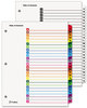 A Picture of product CRD-60213 Cardinal® OneStep® Printable Table of Contents and Dividers,  26-Tab, A-Z, Letter, White, 26/Set