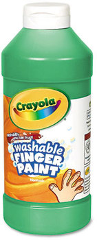 Crayola® Washable Fingerpaint,  Green, 16 oz