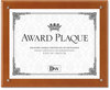 A Picture of product DAX-N100WT DAX® Plaque-In-An-Instant Award Plaque Kit,  Wood/Acrylic, Up to 8 1/2 x 11, Walnut