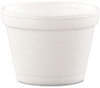 A Picture of product 193-111 Dart® Foam Container,  Foam, 4oz, White, 50 Containers/Sleeve, 20 Sleeves/Case. 1,000 Containers/Case.
