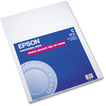Epson® Matte Presentation Paper,  27 lbs., Matte, 17 x 22, 100 Sheets/Pack