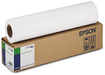 Epson® Singleweight Matte Paper,  120 g, 2" Core, 17" x 131 ft., White
