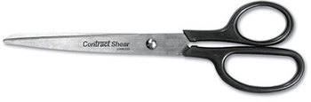 Westcott® Straight Contract Scissors,  8" Long, Black