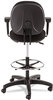 A Picture of product ALE-IN4611 Alera® Interval Series Swivel Task Stool Supports Up to 275 lb, 23.93" 34.53" Seat Height, Black Fabric